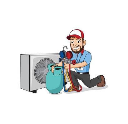 hvac-service-cartoon-character-design-illustration-eps-format-suitable-for-your-design-needs-logo-illustration-animation-etc-vector